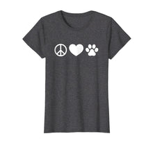 Ladda upp bild till gallerivisning, Peace, Love And Dogs T Shirt
