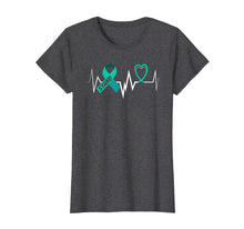 Ladda upp bild till gallerivisning, Funny shirts V-neck Tank top Hoodie sweatshirt usa uk au ca gifts for Heartbeat Sexual Assault Awareness Shirt Teal Ribbon Shirt 1346187