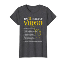 Ladda upp bild till gallerivisning, Top 10 Rules Of Virgo Zodiac Shirt August September Birthday T-Shirt 391246