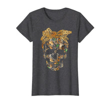 Ladda upp bild till gallerivisning, Hunting Camouflage Skull with Leopard Bandana Halloween T-Shirt 379262