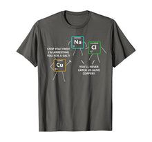 Ladda upp bild till gallerivisning, Funny shirts V-neck Tank top Hoodie sweatshirt usa uk au ca gifts for Salt and Copper Periodic Table Police Pun Chemistry T Shirt 172833