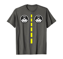 Ladda upp bild till gallerivisning, Road Marking With Headlights Funny Halloween Costume T-Shirt 357529