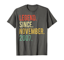 Ladda upp bild till gallerivisning, Funny shirts V-neck Tank top Hoodie sweatshirt usa uk au ca gifts for 12 years old Gifts Shirt- Legend Since November 2007 T-Shirt 126109