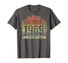 Ladda upp bild till gallerivisning, Born October 1969 Limited Edition Bday Gifts 50th Birthday T-Shirt 103186