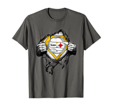 Ladda upp bild till gallerivisning, Halloween Superhero Football Pittsburgh-Steeler Fan T-Shirt 231121