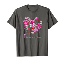 Ladda upp bild till gallerivisning, I'm a survivor heart pink ribbon breast cancer shirt 113005