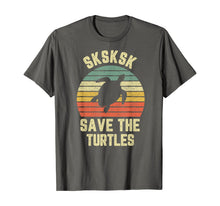 Ladda upp bild till gallerivisning, SKSKSK Save the Turtles Funny Saying Retro Vintage T-Shirt 367474