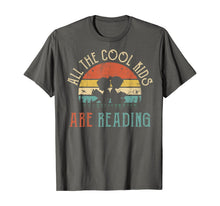 Ladda upp bild till gallerivisning, All the Cool Kids are Reading Book Vintage Reto Sunset T-Shirt 200459
