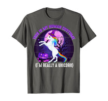 Ladda upp bild till gallerivisning, This is My Human Costume-Funny Unicorn Halloween T-Shirt 247963