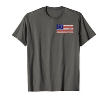 Ladda upp bild till gallerivisning, Distressed Betsy Ross Flag t-shirt T-Shirt 138509