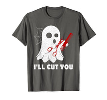 Ladda upp bild till gallerivisning, Halloween Boo Ghost Hairstylist Gift I'll Cut You Costume T-Shirt 97194