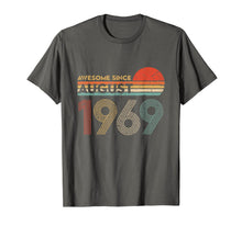 Ladda upp bild till gallerivisning, Vintage Awesome Since August 1969 Shirt 50th Birthday Gift 96989