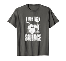 Ladda upp bild till gallerivisning, Funny shirts V-neck Tank top Hoodie sweatshirt usa uk au ca gifts for I Destroy Silence Drums T Shirt Funny Drummer Gift T-Shirt 663760
