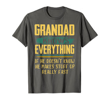 Ladda upp bild till gallerivisning, Funny Family Christmas Gifts Grandad Knows Everything T-Shirt-1672681