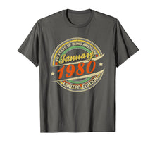 Ladda upp bild till gallerivisning, Funny shirts V-neck Tank top Hoodie sweatshirt usa uk au ca gifts for Born In JANUARY 1980 Limited Edition 40th Birthday Gifts T-Shirt 996655
