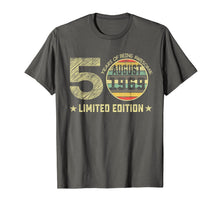 Ladda upp bild till gallerivisning, 50th Birthday Gifts 50 Years Old August 1969 Limited Edition T-Shirt 165163