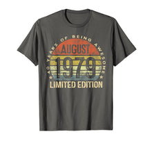 Ladda upp bild till gallerivisning, Born August 1979 Limited Edition Bday Gifts 40th Birthday T-Shirt 116205