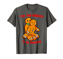 Ladda upp bild till gallerivisning, Funny shirts V-neck Tank top Hoodie sweatshirt usa uk au ca gifts for Tis The Season Christmas Gingerbread Couple Naughty Xmas T-Shirt 250425