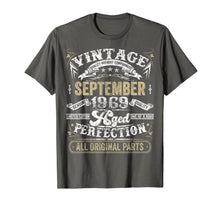 Ladda upp bild till gallerivisning, Classic 50th birthday gift Men women Vintage September 1969 T-Shirt 83228