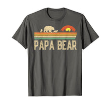 Ladda upp bild till gallerivisning, Mens Papa Bear Vintage Art Daddy Wildling Father's Day Dad TShirt423569