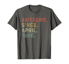 Ladda upp bild till gallerivisning, Awesome Since April 1986 34th Birthday Gifts 34 Years Old TShirt339540