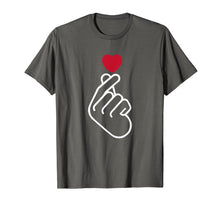 Ladda upp bild till gallerivisning, Funny shirts V-neck Tank top Hoodie sweatshirt usa uk au ca gifts for Cute Saranghae Korean Finger Heart K-Pop K-Drama Love Shirt 3091297