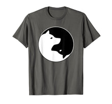 Ladda upp bild till gallerivisning, Funny shirts V-neck Tank top Hoodie sweatshirt usa uk au ca gifts for Cool Yin Yang Dog T-Shirt - Cute Shiba Inu Tee - Black White 2914686