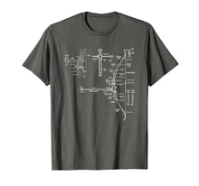 Ladda upp bild till gallerivisning, Funny shirts V-neck Tank top Hoodie sweatshirt usa uk au ca gifts for Cool Archery Tees - Bow Design Blueprint T-Shirt 2241532