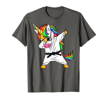 Ladda upp bild till gallerivisning, Funny shirts V-neck Tank top Hoodie sweatshirt usa uk au ca gifts for Dabbing Unicorn Shirt Karate Jiu Jitsu Taekwondo Black Belt 1502698