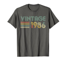 Ladda upp bild till gallerivisning, Funny shirts V-neck Tank top Hoodie sweatshirt usa uk au ca gifts for Retro Vintage 1986 TShirt 33rd Birthday Gifts 33 Years Old 3032325