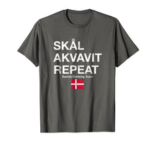 Ladda upp bild till gallerivisning, Funny shirts V-neck Tank top Hoodie sweatshirt usa uk au ca gifts for Skal, Akvavit, Repeat Danish Dansk T-Shirt Denmark Danmark 898482