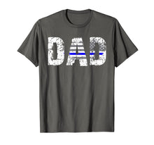 Ladda upp bild till gallerivisning, Thin Blue Line Flag T Shirts Dad Police Gifts Father's Day 131375