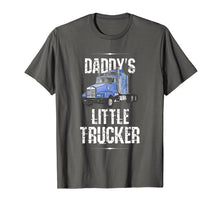 Ladda upp bild till gallerivisning, Funny shirts V-neck Tank top Hoodie sweatshirt usa uk au ca gifts for Kids Semi Truck Boys Gift Daddy's Little Trucker T-Shirt 1473844