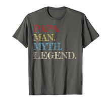 Ladda upp bild till gallerivisning, Mens Papa Man Myth Legend T-Shirt Gift for Father Dad Daddy Tee 28057