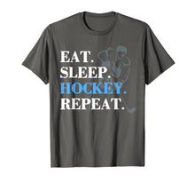 Ladda upp bild till gallerivisning, Funny shirts V-neck Tank top Hoodie sweatshirt usa uk au ca gifts for Eat Sleep Hockey Repeat Hockey T Shirt Men Gifts Player 3667282