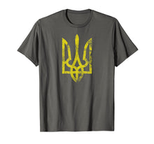 Ladda upp bild till gallerivisning, Funny shirts V-neck Tank top Hoodie sweatshirt usa uk au ca gifts for Ukrainian Grunge Tryzub Vintage Trident Slavic T-Shirt 1855115