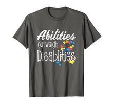 Ladda upp bild till gallerivisning, Funny shirts V-neck Tank top Hoodie sweatshirt usa uk au ca gifts for Abilities Outweights Disabilities Autism Awareness T-shirt 1265840