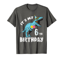 Ladda upp bild till gallerivisning, It's My 6th Birthday Dinosaur Party Shirt for Boy Age 6 2071196