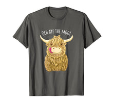 Ladda upp bild till gallerivisning, Funny shirts V-neck Tank top Hoodie sweatshirt usa uk au ca gifts for Cute Cartoon Scottish Highland Cow 'Och Aye' T-Shirt 3291815