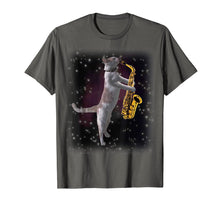 Ladda upp bild till gallerivisning, Funny shirts V-neck Tank top Hoodie sweatshirt usa uk au ca gifts for Cat Playing Saxophone Shirt | Cats In Space Playing Sax 2030368