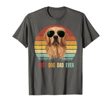 Ladda upp bild till gallerivisning, Mens Best Dog Dad Ever Golden Retriever Tshirt Father's Day Gifts 127868