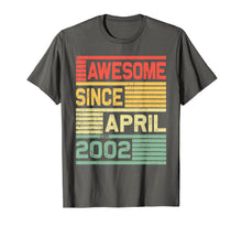 Ladda upp bild till gallerivisning, Funny shirts V-neck Tank top Hoodie sweatshirt usa uk au ca gifts for Awesome Since April 2002 Shirt Vintage 17th Birthday Gifts 3266844