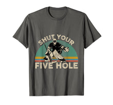 Ladda upp bild till gallerivisning, Funny shirts V-neck Tank top Hoodie sweatshirt usa uk au ca gifts for Shut Your Five Hole Funny Hockey Vintage Design T-Shirt 264027