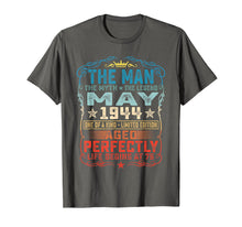 Ladda upp bild till gallerivisning, Funny shirts V-neck Tank top Hoodie sweatshirt usa uk au ca gifts for 75th Birthday Gifts T-Shirt Fun The Man Myth Legend May 1944 291031