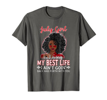 Ladda upp bild till gallerivisning, Funny shirts V-neck Tank top Hoodie sweatshirt usa uk au ca gifts for July Girl Living My Best Life Awesome T shirt 2258184