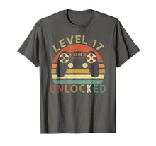 Ladda upp bild till gallerivisning, Level 17 Unlocked Vintage T-Shirt Celebrate 17th Wedding 777182