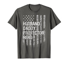 Ladda upp bild till gallerivisning, Mens Husband daddy protector hero Shirt American Flag Dad T-Shirt 568909