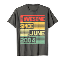 Ladda upp bild till gallerivisning, Funny shirts V-neck Tank top Hoodie sweatshirt usa uk au ca gifts for Awesome Since June 2004 Shirt Vintage 15th Birthday Gifts 3438796
