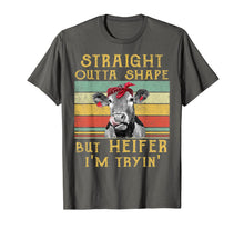 Ladda upp bild till gallerivisning, Straight Outta Shape But Heifer I'm Tryin' T-Shirt cow lover 803203