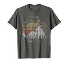 Ladda upp bild till gallerivisning, Not All Who Wander Are Lost Gradient Mountain Gold T-Shirt
